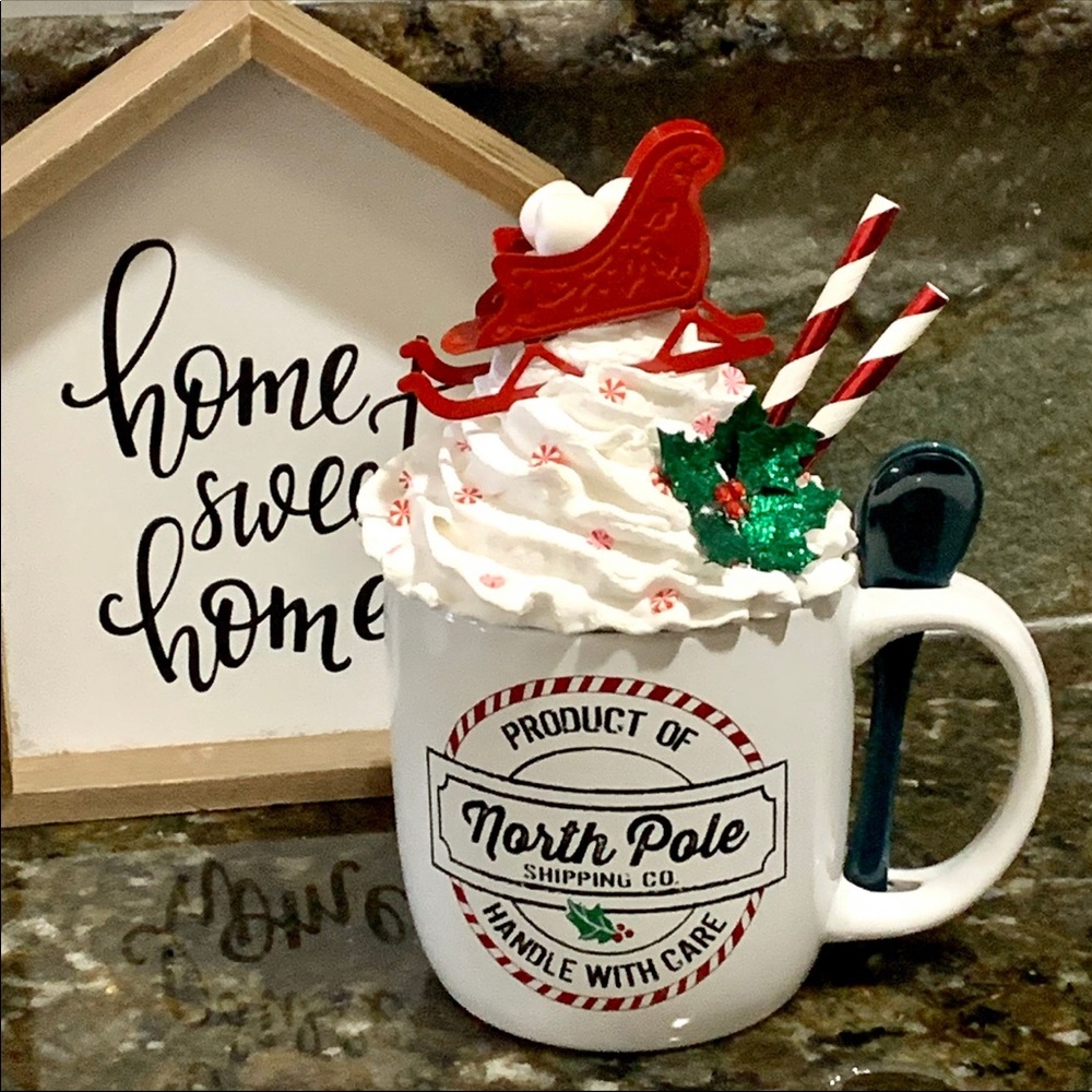 Handmade Mug Topper with Mug. - Picture 2 of 3